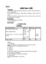 Bài giảng Tiết 29 Kiểm tra 1 tiết